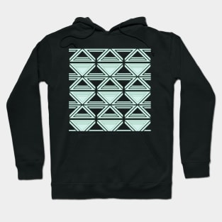 Blue geometric pattern abstract Hoodie